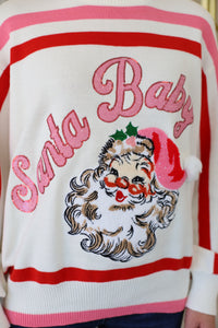 Santa Baby Fuzzy Sweater