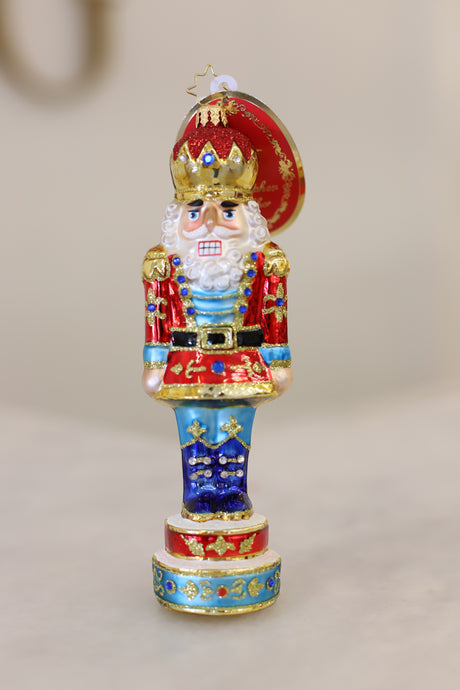 Royal Elegance Nutcracker Ornament