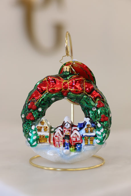 An All-Around Christmas Town Ornament