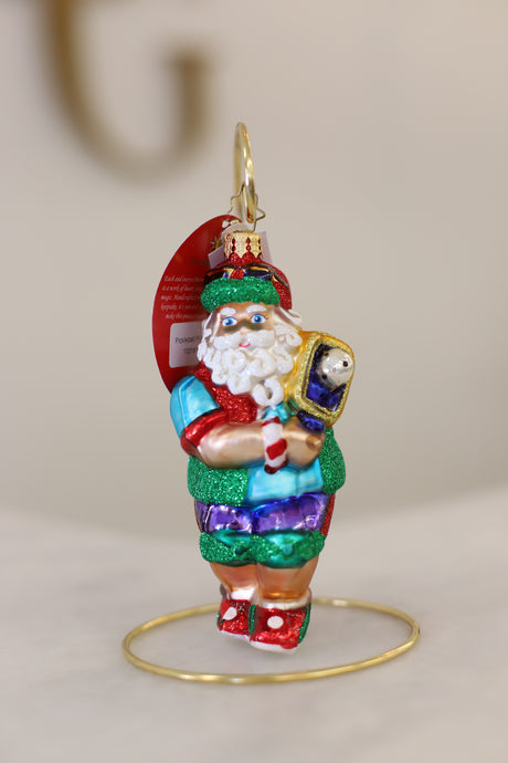 Pickleball Pro Santa Ornament