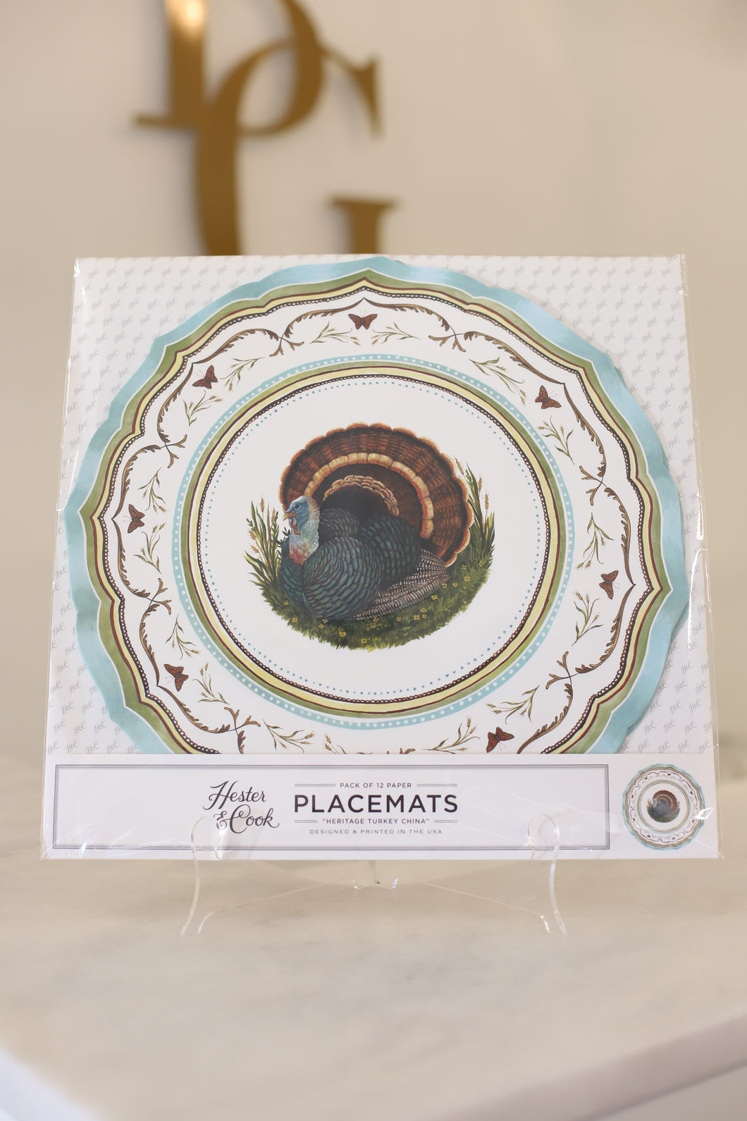 Heritage Turkey Placemat [Pack of 12]