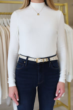 Sleek and Chic Belt, Ivory