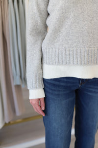 Long Sleeve Twofer Sweater