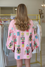 Nutcracker Band Balloon Sleeve Sweatshirt Dress