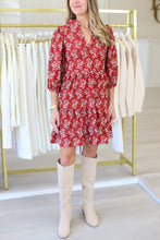 Tory Dress, Ribbon Bouquet Red