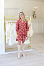 Tory Dress, Ribbon Bouquet Red