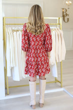 Tory Dress, Ribbon Bouquet Red