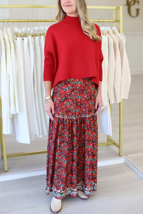 Faye Skirt, Nordic Paisley Multi