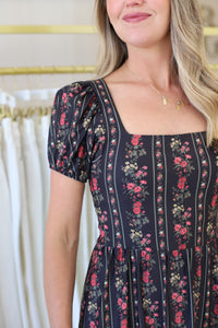 Cornelia Dress, Onyx Garden