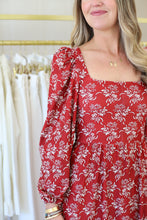 Natalie Dress, Ribbon Bouquet Red