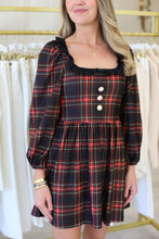 Beatrice Ruffle Dress, Yuletide Plaid