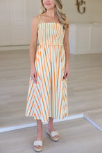 Smocked Dress, Dunmore Stripes