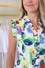 Island Art Mini Pleated Dress