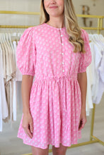 London Dress, Pink Marigolds