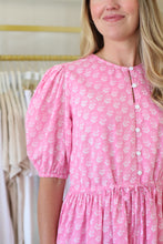London Dress, Pink Marigolds