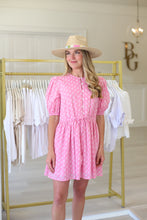 London Dress, Pink Marigolds