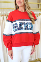 Licensed Ole Miss Colorblock Jewel Letter Sweatshirt
