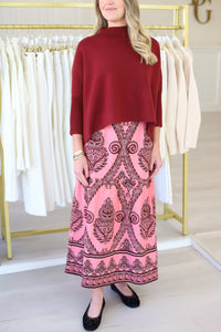 Ada Skirt, Salmon Motifs
