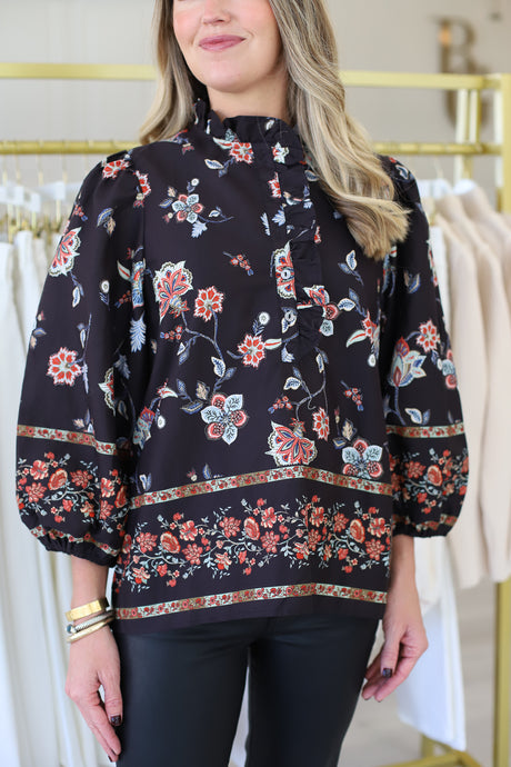 Chintz Floral Top