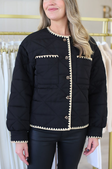 Stitchy Quilted Jacket