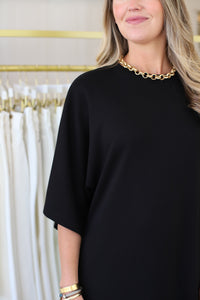 Amanda Throw On Maxi Dress, Black