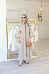Devin Stripe Maxi Dress, Caramel