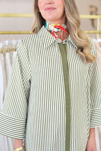Devin Stripe Maxi Dress, Olive