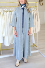 Devin Stripe Maxi Dress, Indigo