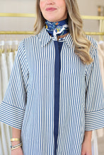 Devin Stripe Maxi Dress, Indigo