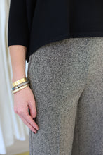 Black Tan Combo Knit Pant