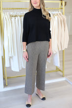 Black Tan Combo Knit Pant