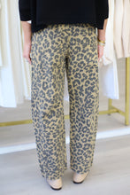 Leopard Barrel Jean