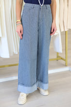 Stripe Wide Leg Jean