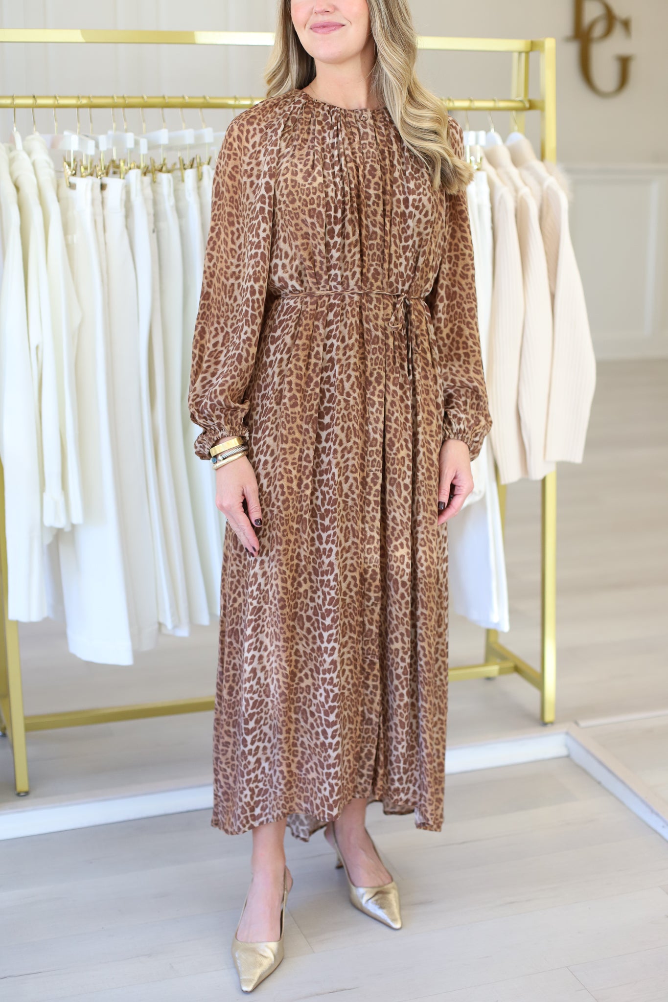 Estelle Dress, Leopard Medium / Leopard