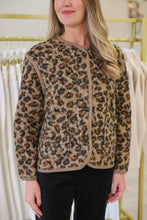 Fuzzy Leopard Throw On Jacket