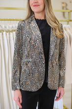Velvet Leopard Blazer
