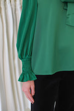 Emerald Tie Front Top