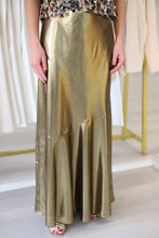 Bias Skirt, Liquid Gold