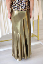 Bias Skirt, Liquid Gold