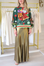 Dark Green Vintage Jingle Bell Santa Sweatshirt