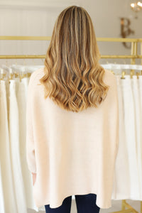 Boho Sweater, Ecru
