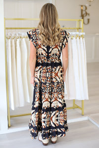 Tahoe Dress, Chevron Cream