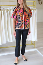 Paved Petals Scarf Print Top