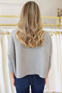 Aja Sweater, Heather Grey