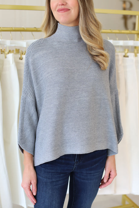 Boho Sweater, Heather Grey