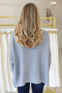 Boho Sweater, Heather Grey