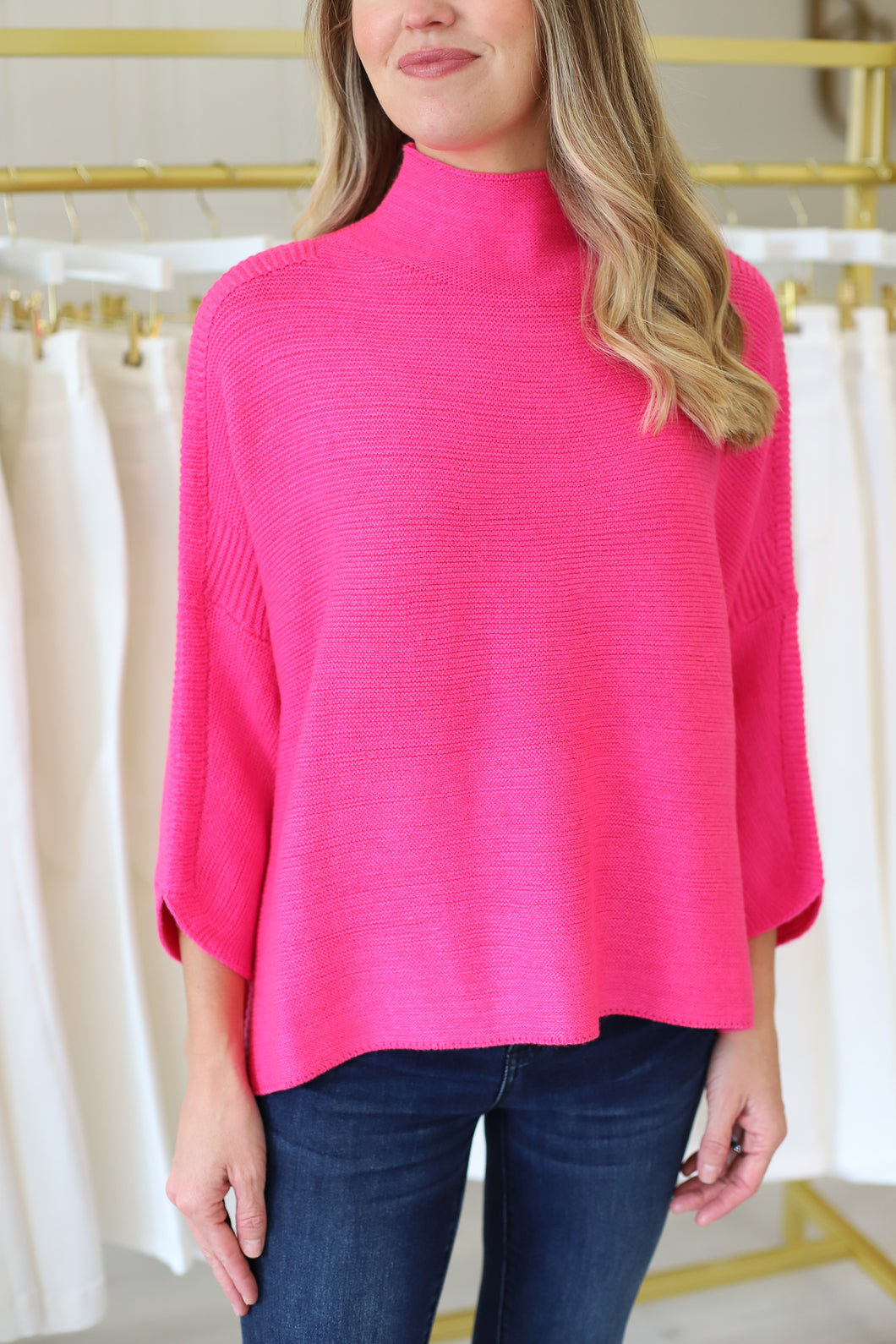 Boho Sweater, Pink Crush