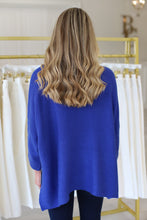 Boho Sweater, Royal Blue