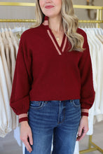 Lolli Sweater, Merlot Monogram