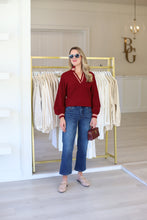 Lolli Sweater, Merlot Monogram